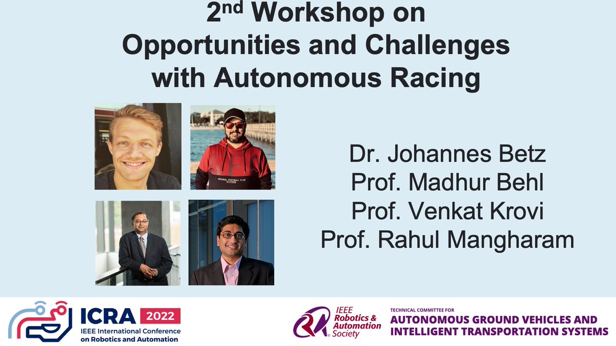 Wow, <a href="/ieee_ras_icra/">IEEE ICRA</a> in Philly was a blast! So many nice fellow researchers I talked to. Additionally our Autonomous Racing Workshop recordings are finally online - check them out: youtube.com/playlist?list=… <a href="/ieeeras/">IEEE RAS</a> @f1tenth <a href="/AutowareFdn/">The Autoware Foundation 🚗🚌🏎️</a> <a href="/PennEngineers/">Penn Engineering</a>