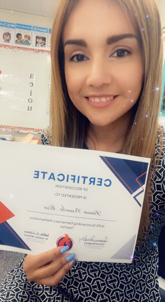 An amazing surprise this morning in my class!  It’s an honor to be chosen as outstanding Elementary Math teacher 😊I will do my best to represent JCPS! <a href="/ParticipateLrng/">Participate Learning</a> <a href="/MicheleMacumber/">𝕄𝕚𝕔𝕙𝕖𝕝𝕝𝕖 𝕄𝕒𝕔𝕦𝕞𝕓𝕖𝕣</a> #UnitingOurWorld