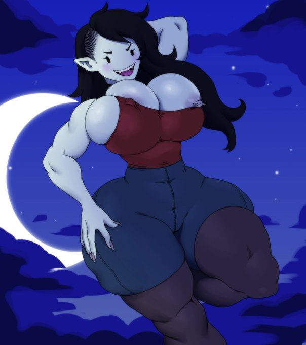 With my anniversary month ending, here's a redraw of one of the first drawings I posted of Marceline