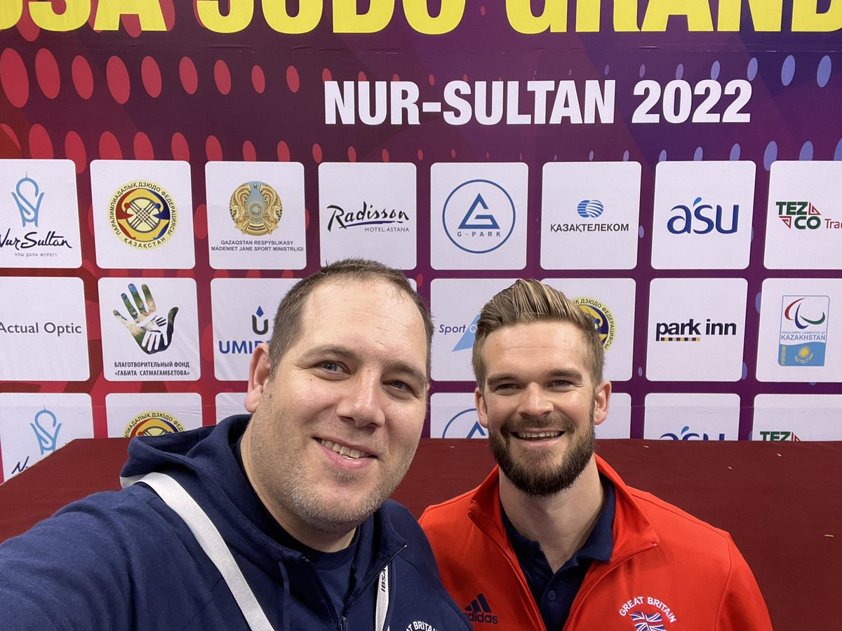 williams_jamie's tweet photo. 36+ hours travelling back from KAZ! 😴 Fantastic experience working with Paralympians like @ChristopherSke2 and @JackHodgsonJudo, leaders like @uchimatakid and soaking up analysis chat from the Oracle @ChrisSMBarry who continues to link me up with such amazing CPD opportunities! https://t.co/dioYzqsCRE