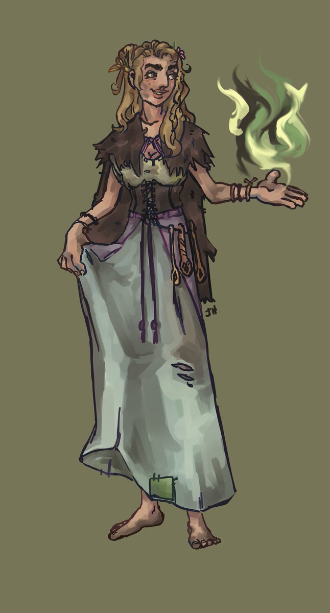 ytpmvz's tweet photo. Forgot to post yet another dnd character, Nastya my sorclock #characterdesign #DnD #ttrpg https://t.co/VW4xPtKpZs