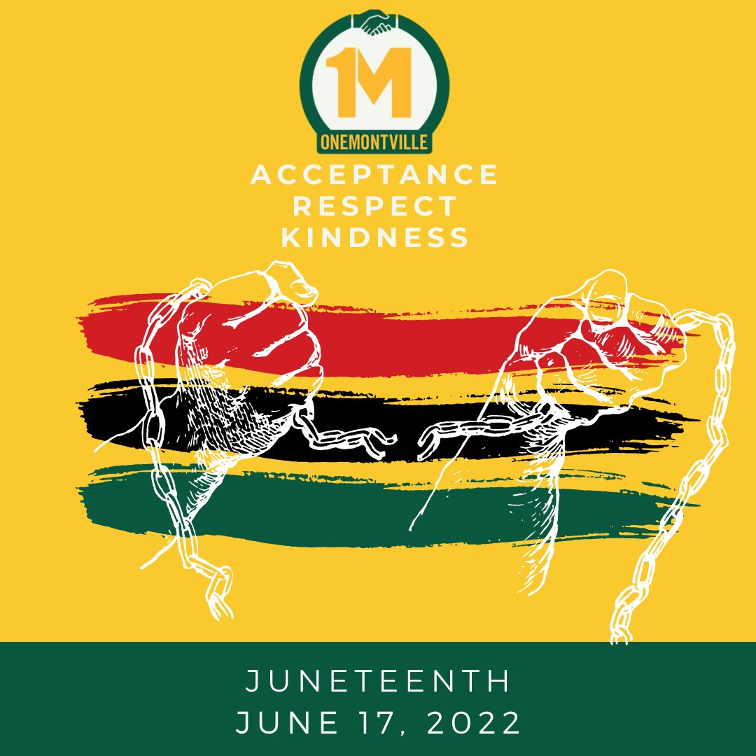 OneMontvilleNJ's tweet photo. On #Juneteeth we commemorate the end of slavery and celebrate freedom for Black Americans! #OMARK #onemontville https://t.co/hel0JzGHkV