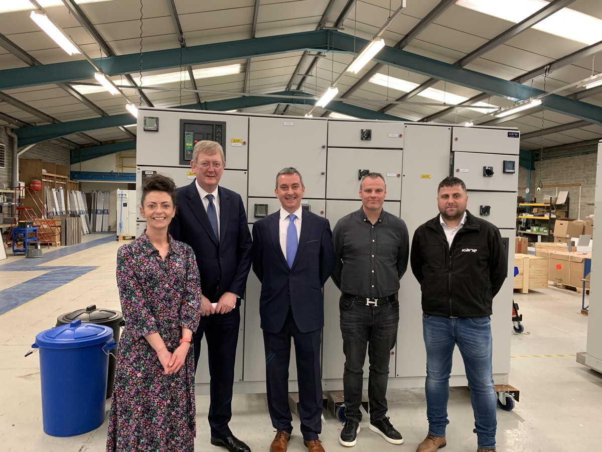 Lord Caine visited <a href="/KaneSwitchgear/">Kane Engineering Ltd</a> today, a brilliant example of the manufacturing talent and expertise that exists in Northern Ireland. UKG is committed to investing in skills development in NI with £15 million already invested as part of the New Deal for Northern Ireland.