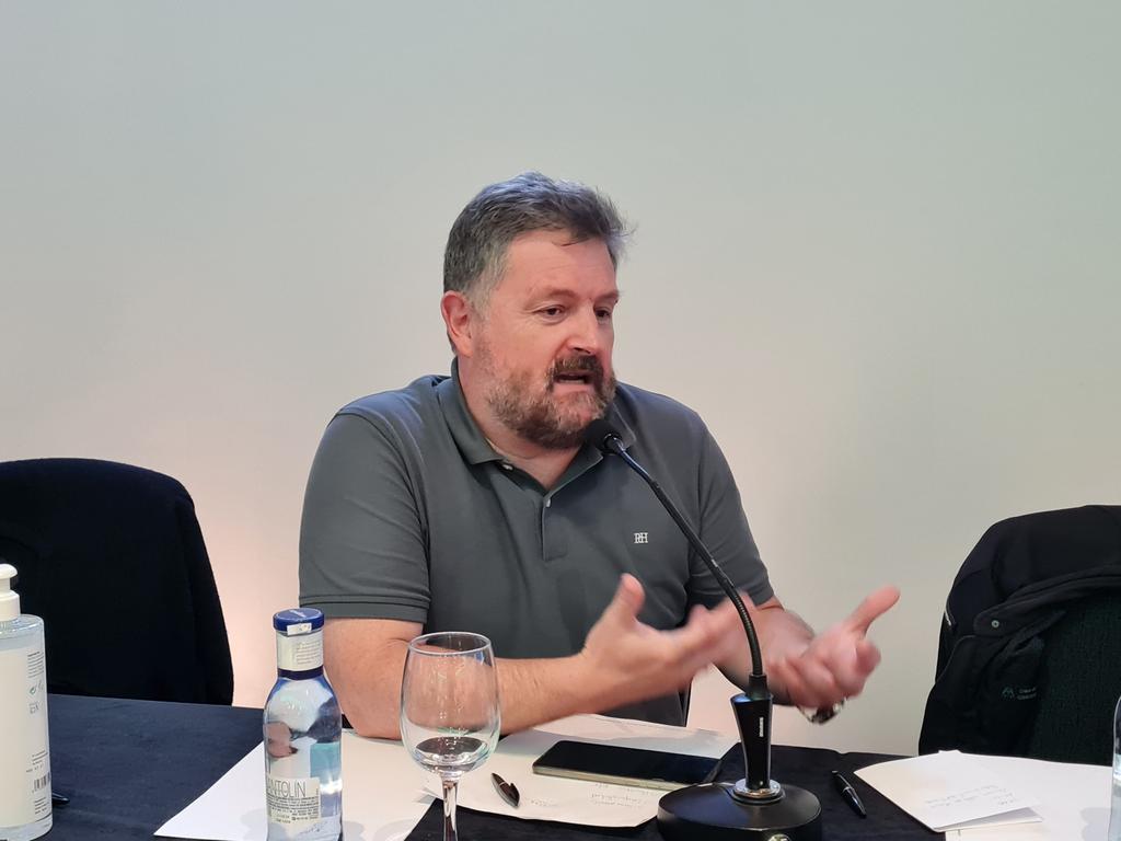 CSIFnacional's tweet photo. 🗣 Javier Jordán de Urries, presidente de @CSIFJusticiaNac, nos detalla cómo abordar la negociación colectiva y los acuerdos en el sector de #Justicia durante las jornadas de "Sindicalismo y Negociación Colectiva 4.0". #JornadasJusticiaCSIF #TienesLaPalabra https://t.co/XjJ6k4DQ1u