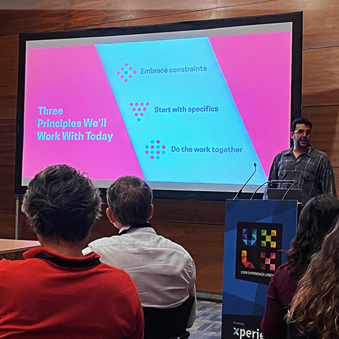 emergn's tweet photo. We had a great week at the @Uxlx conference and were proud to be a gold sponsor of the event! We spoke with attendees about experience design, UX, the challenges they face during the design process and how #betterwaysofworking can help. https://t.co/5CkEEkdBS0