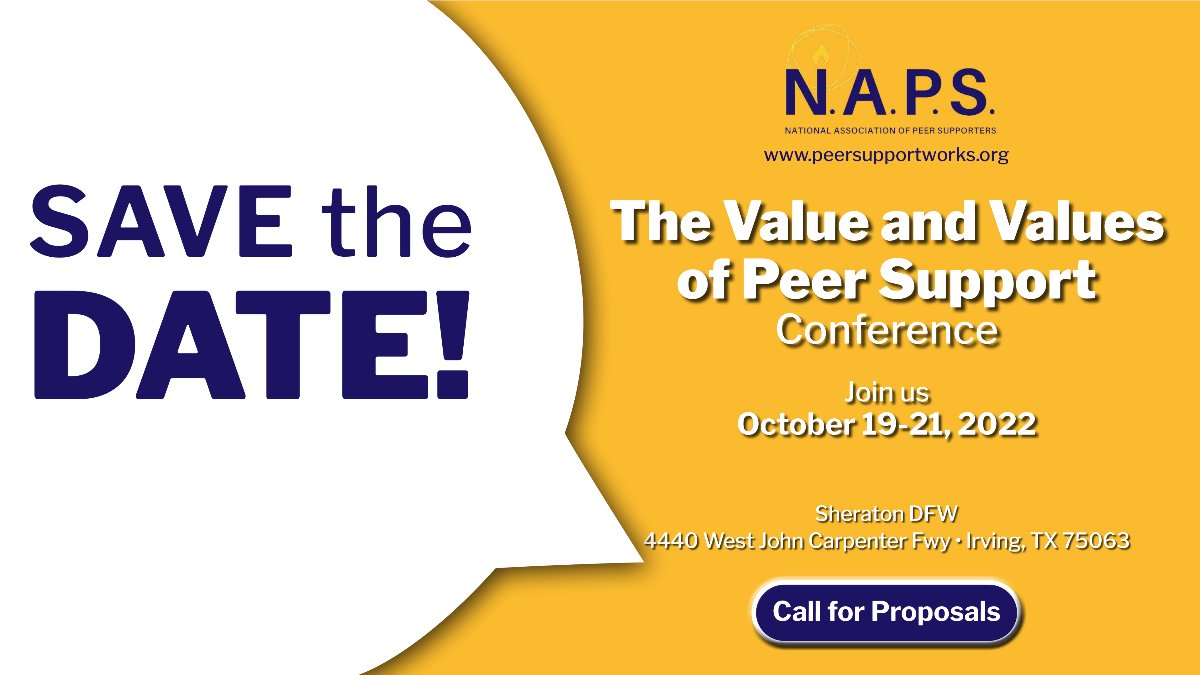 National Association of Peer Supporters (N.A.P.S.) tweet media