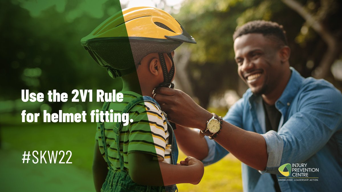 StopInjury's tweet image. A properly-fitted and correctly-worn bike helmet can make a dramatic difference, cutting the risk of serious head injury by 60%. Use the 2V1 rule for helmet fitting. 

#SKW22 #WalkBikeAndWheelAB #WheelWeek 

Learn more: youtube.com/watch?v=aQGdvw…