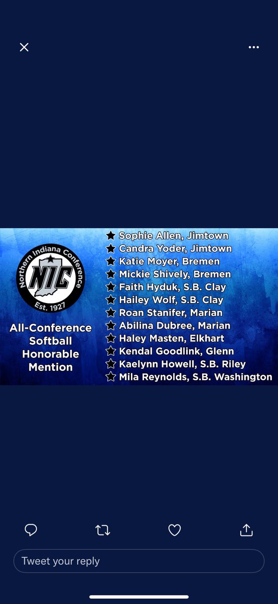 jgscsoftball's tweet photo. Congratulations to Kendal Goodlink for making All-Conference Honorable mention! https://t.co/1loZ08jcfi