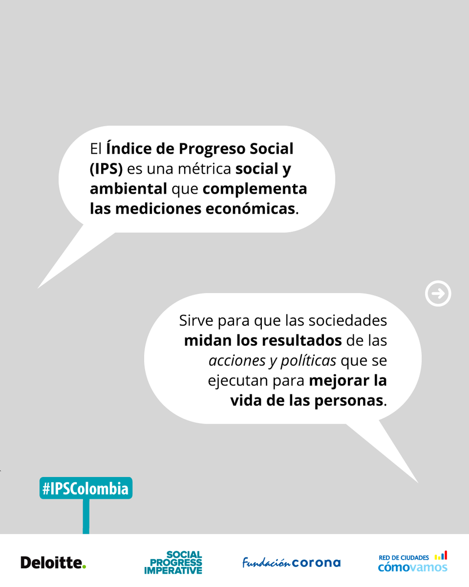bogotacomovamos's tweet photo. 🔵#IPSColombia | El Índice de #ProgresoSocial Ciudades evalúa cómo las capitales colombianas satisfacen las necesidades sociales☝ y ambientales🌱de sus ciudadanos.
Conoce más sobre el #IPS de Ciudades 2021, aquí⬇️
https://t.co/0gQiafvkEu https://t.co/dGFPlgnCRk