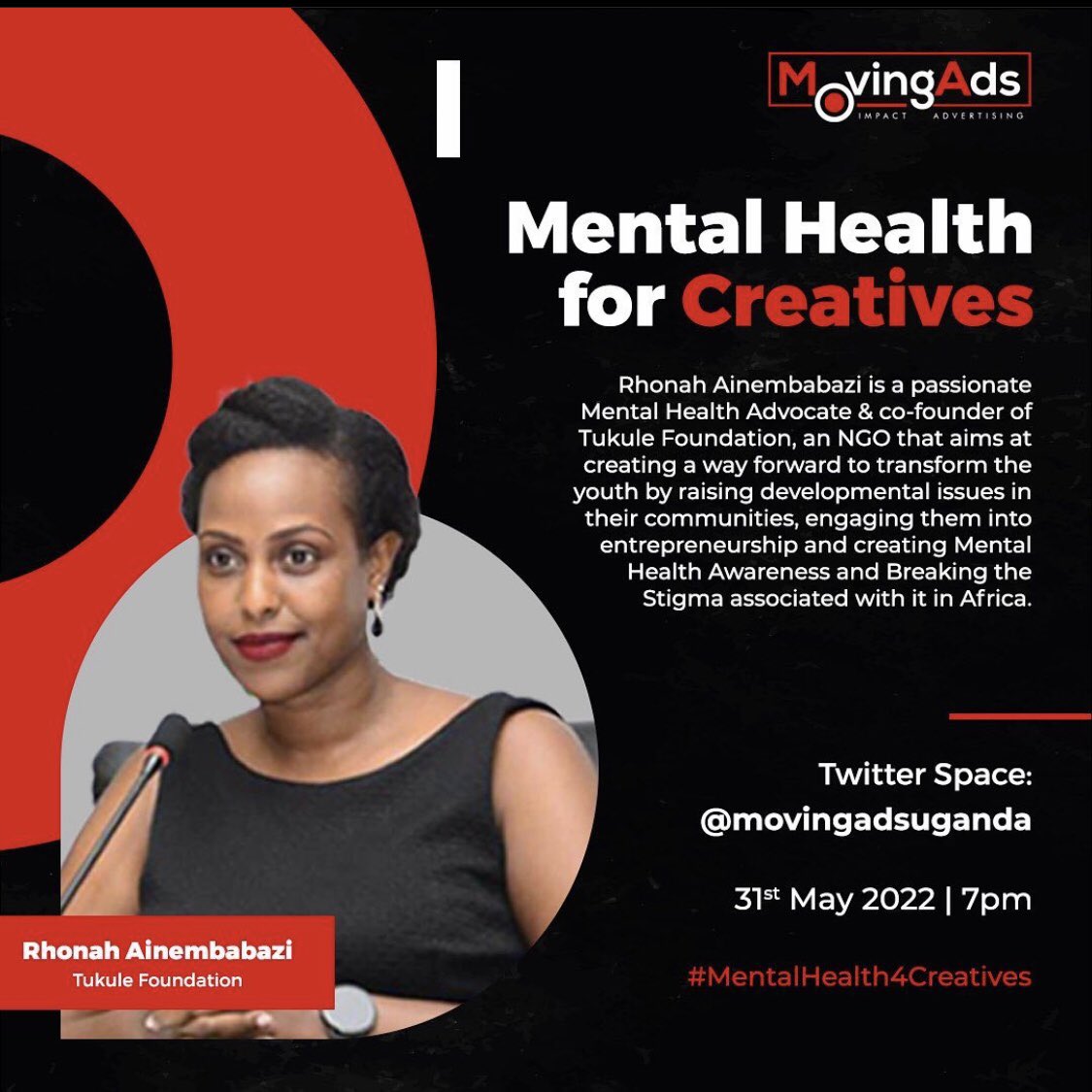 256LizATalks's tweet photo. Join us as we unpack the intricacies of Mental Health Challenges that are pertinent to the Creative industry &amp; how they can be identified, traversed &amp; overcome https://t.co/Cuh3bNcrUu