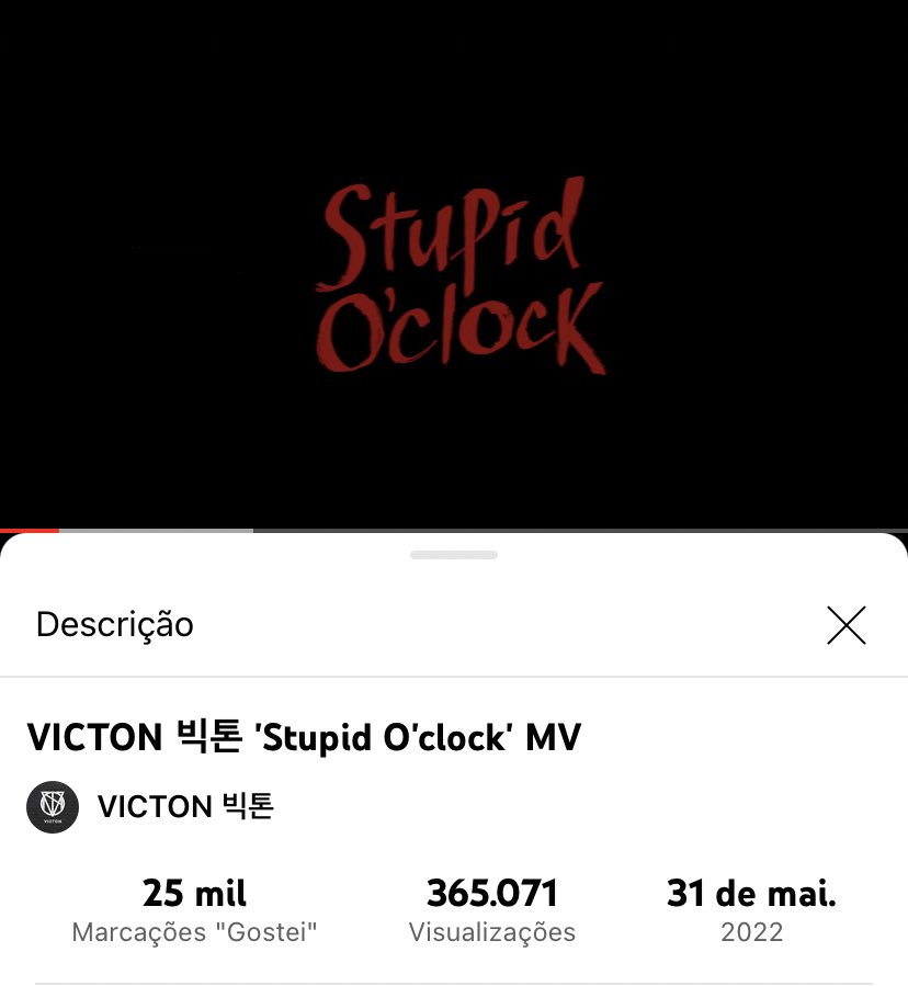 VICTONSUPPORT's tweet photo. [12h-13h AM BRT] — VICTON STUPID O'CLOCK MV:

VIEWS: 365.071
CURTIDAS: 25K

Metas:
VIEWS: 2.5M
CURTIDAS: 50K

#빅톤이_전하는_시간의_메세지_chaos
#VICTON     #CHAOS     #빅톤        
#Stupid_Oclock         #스투핏_어클락 https://t.co/UHJHSg1w2u