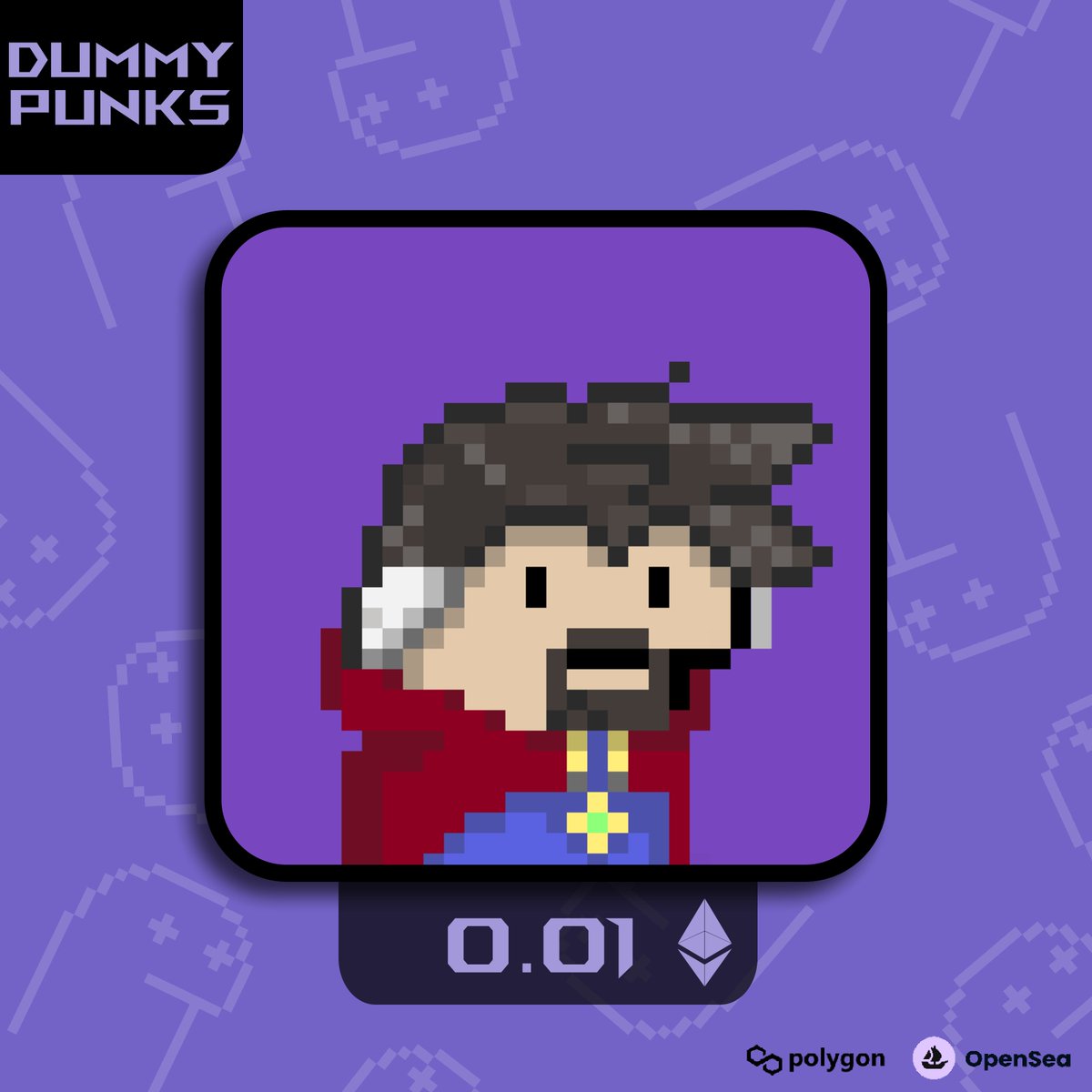 DummyStrange
Only for 7 days!!!
Unique item from the collection
opensea.io/collection/dum…
#NFT #NFTCommunity #NFTCollection #NFTGiveaways #NFTdrop #cryptopunks #dummypunks #OpenSeaNFT