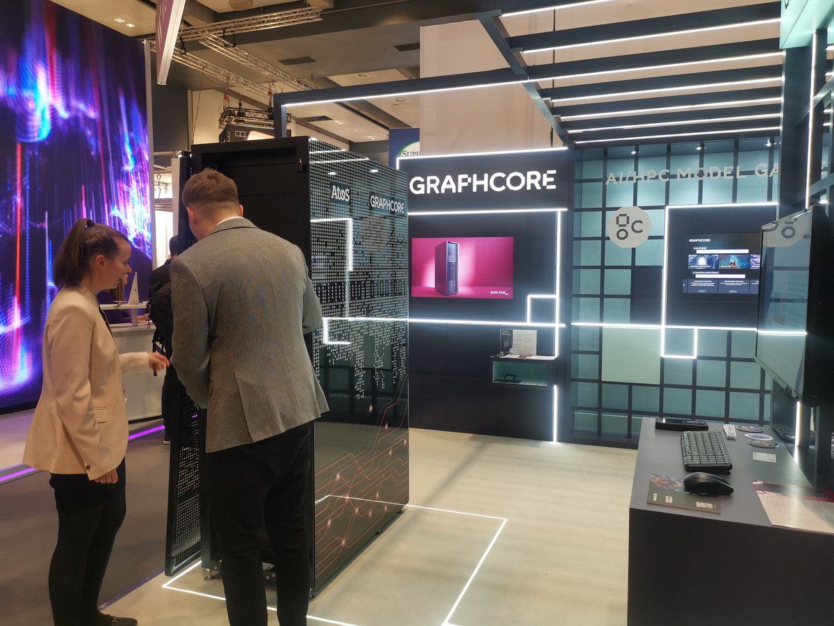 At #ISC22, Atos and <a href="/graphcoreai/">Graphcore</a> showcase the powerful Bow Pod64 as part of #ThinkAI at Graphcore's booth (F606)