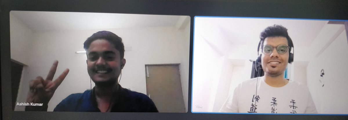 iamRaghavBang's tweet photo. Took two mock interview (React JS and JavaScript)on my colleague at @neogcamp . @lomesshh and @ASHISHK15345275 both of you are excellent. All the best guys!! https://t.co/zsKryxq3Wt