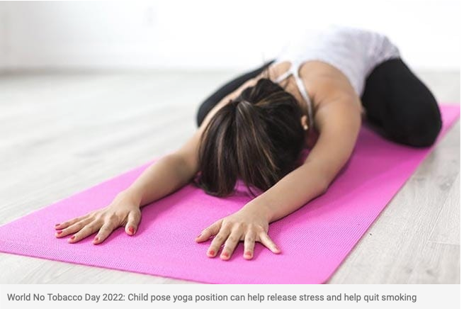 It's World No Tobacco Day. If you smoke, #yoga could help quit by reducing cravings &amp; providing a healthy way to cope with #stress. bit.ly/3GAut1y #wellness #quitsmokingtoday #hearthealth