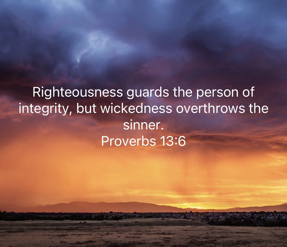 B__Settle's tweet photo. #VerseOfTheDay — Proverbs 13:6 https://t.co/3V05UrEKVL