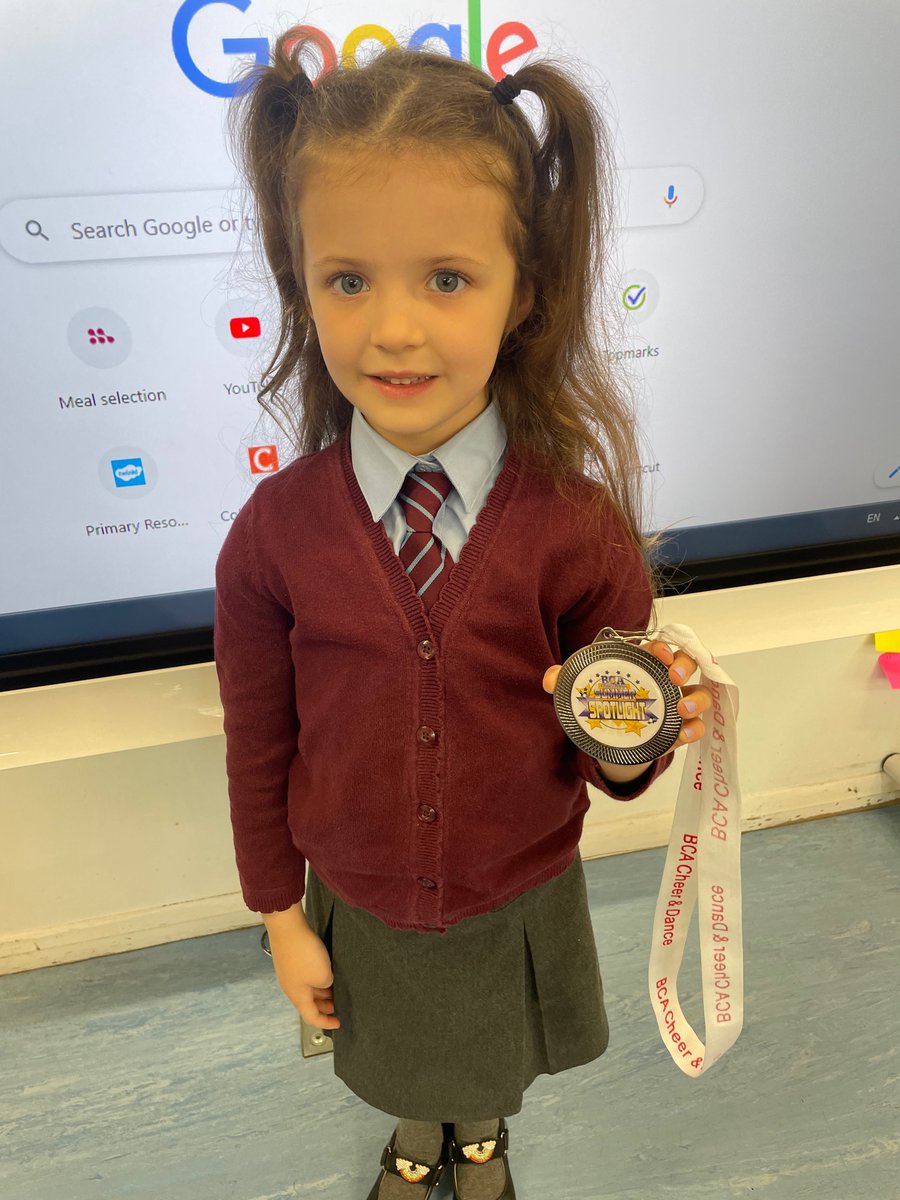 MissMSlaven's tweet photo. Congratulations to C who won a medal at her dancing competition at the weekend. We are so proud of her achievements! 👏💕🩰 @StTimothysG41 https://t.co/LNJnzMBczZ