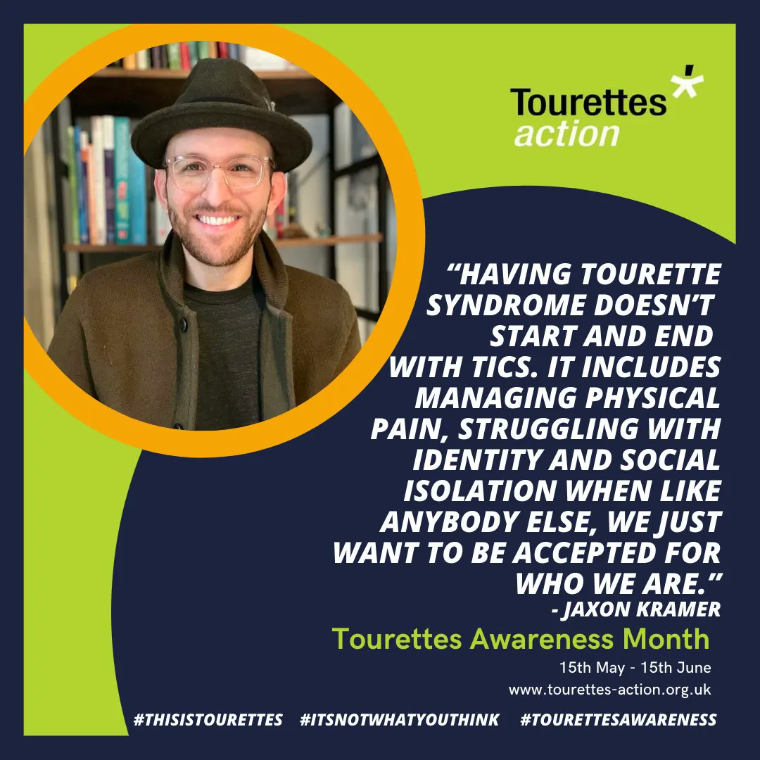 tourettesaction's tweet photo. “Having Tourette syndrome doesn’t start and end with tics. It includes managing physical pain, struggling with identity and social isolation when like anybody else, we just want to be accepted for who we are.”

#ThisisTourettes #TouretteSyndrome #ItsNotWhatYouThink https://t.co/q5EYpsB7rB