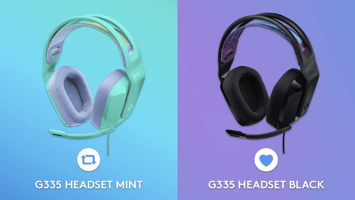 Which side do you fall on for the G335: fun and flashy mint, or sleek and classic black?

🔁 for Mint
❤️ for Black