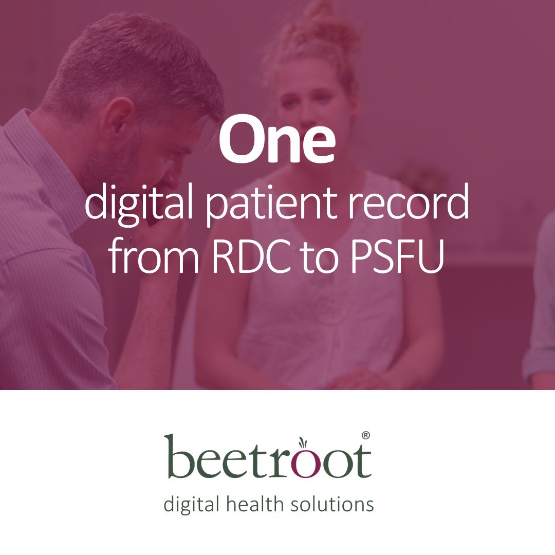 healthbeetroot's tweet photo. Would you benefit from one digital patient record for your cancer patients from RDC through treatment to PSFU? 

beetroot® can provide you with that one digital record and at the same time help you with online monitoring, education and support for your patients. https://t.co/pEfXKat15T