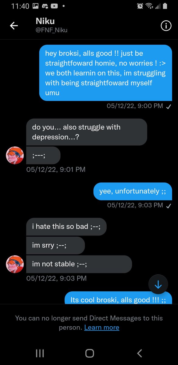 milosartstuff's tweet photo. I didnt really want to make a tweet about this because it wasnt supposed to go this far but I'm really tired of it. Please if you get commissioned by @/Niku_arts or @/FNF_Niku do not take aby commissions. They've made me several uncomfortable on multiple ocassions in our dms+ https://t.co/DCrM4RI4nF
