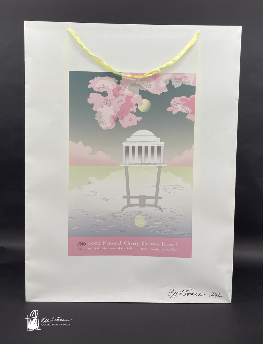 157/365: This oversize bag was designed as the centerpiece of a window decorated by Lee and Howard Forman that contained bags from their collection for the 2002 National Cherry Blossom Festival in Washington, DC. It was 1 of 12 windows in the Woodward & Lothrop store. 