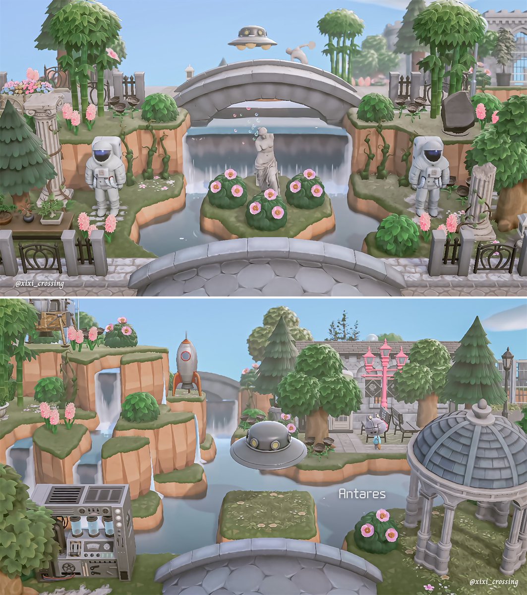 xixi_playing's tweet photo. UFO sightings on Antares 🛸 #ACNH #AnimalCrossing https://t.co/plWI6rVNcC
