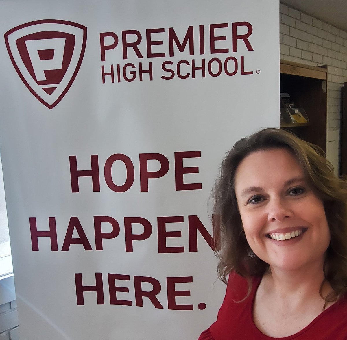 audralatimer's tweet photo. So excited for my first day as Campus Director @PremierHigh! 
#HopeHappensHere
#Forward https://t.co/uCj6D4ta8e