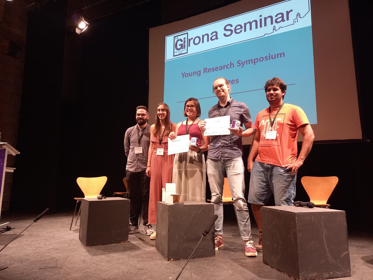 IQCCUdG's tweet photo. Now time for #YRS22 prizes @GironaSeminar  
Congratulations! https://t.co/pnQnddpqd4