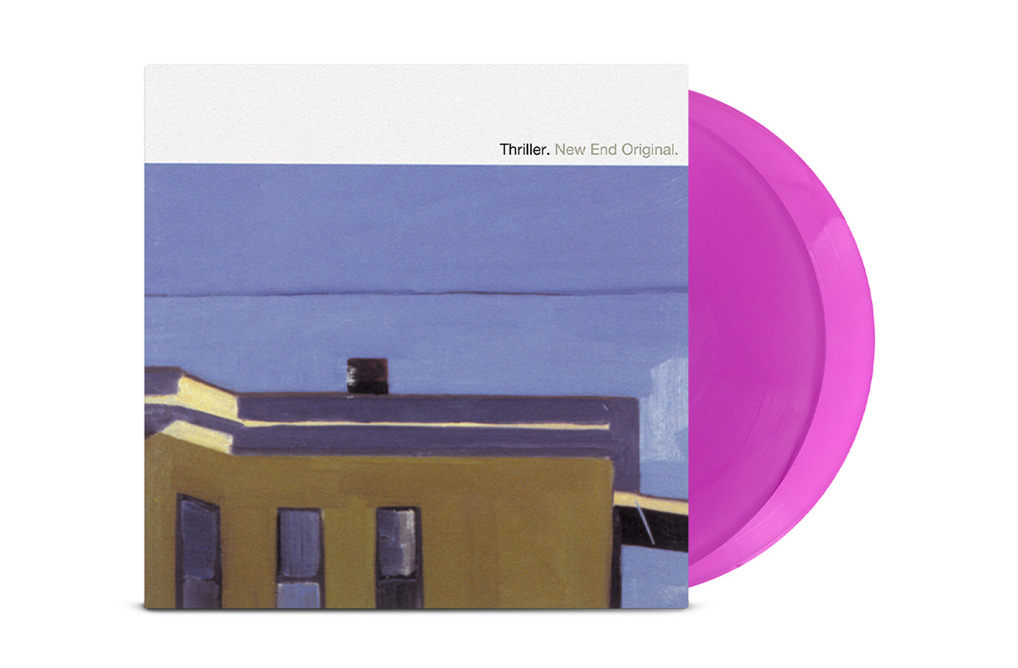 brooklynvegan's tweet photo. Our latest exclusive vinyl reissue is of New End Original's (Far, Texas Is The Reason, Chamberlain) 2001 emo gem 'Thriller' on limited-to-300 translucent purple 2xLP. Get yours while they last! https://t.co/Poy8h6RMFr https://t.co/2w6HtJKzzc