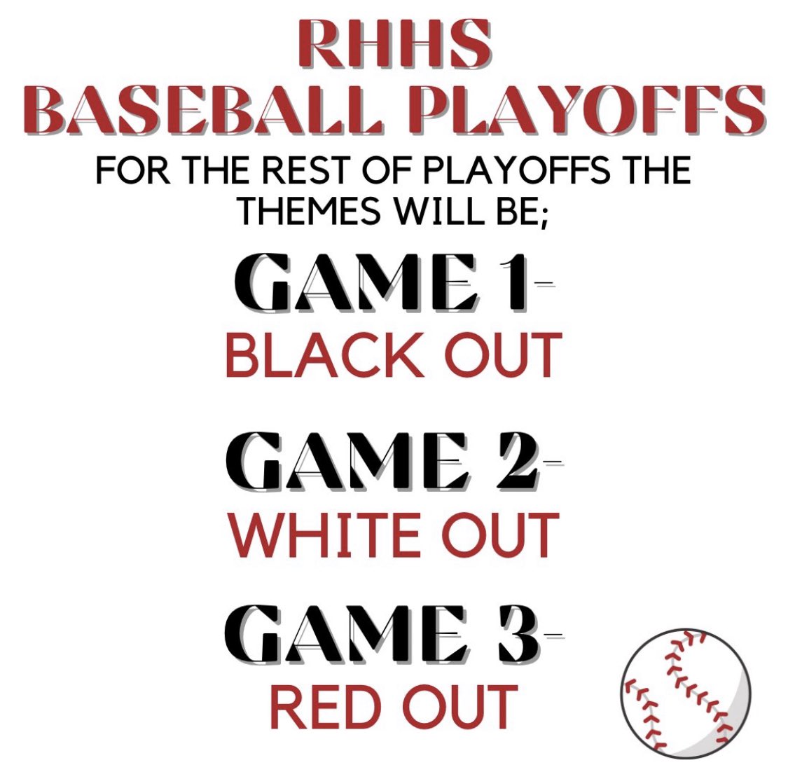STUCOHeath's tweet photo. ROUND 5❤️🤍🖤
Sendoff at 9:30am on Thursday at RHHS! Let’s go hawks!!!🦅🎉
@RHHSHawks @HeathHawksBB @swinghard9 @Heath_Hawk_Fan @barstool_heath @Rhhs2022 @RHHS2025 @Rhhs2023 @RISDAthletics https://t.co/RXdn7h2CHm