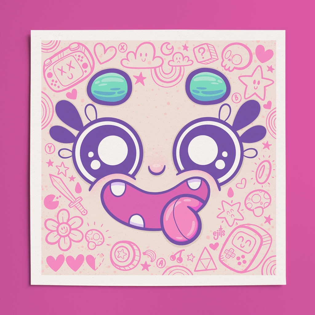 ejits_art's tweet photo. ๐๐ coming sooooon ๐๐ โ Maybe. I'm thinking of getting prints made of this mad face that I painted at Upfest. Who wants one?โ โ #ejits #artprint #art https://t.co/8amqKPAIje