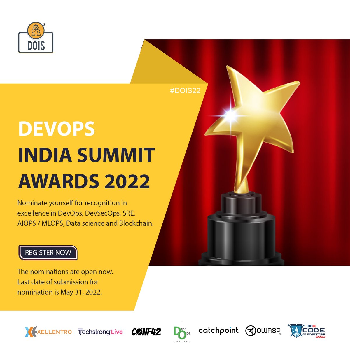 DevOpsIS's tweet photo. Security is everyone’s responsibility. If you have made a mark in securing systems and processes of your organization/your clients, nominate for DOIS22 awards- https://t.co/FRfytQNfgf
#devopsindiasummit #dois22 #devops #devsecops #awards #globalawards #cloud #blockchain #aiops https://t.co/oxbVe7W7zZ
