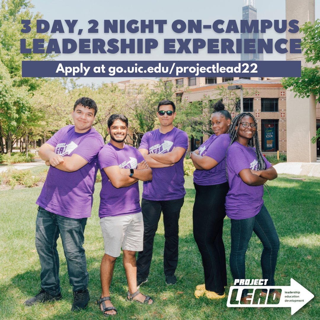 Start your leadership journey at UIC with us!💫🔥

📍Apply today at go.uic.edu/projectlead22 or using link in bio!

📍For more information visit housing.uic.edu/lead.