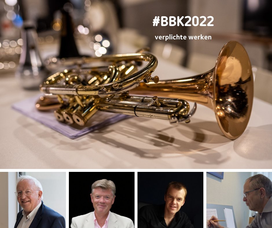 🥁 De verplichte werken voor het #BBK2022 zijn…

🎯 The World Rejoicing van Edward Gregson (Kampioensafdeling)
🎯 From San Marco Quarter van Joop van Dijk (1ste afdeling)
🎯 Compostella van Thierry Deleruyelle (2de afdeling)
🎯 The Baltic Way van Jan de Haan (3de afdeling)