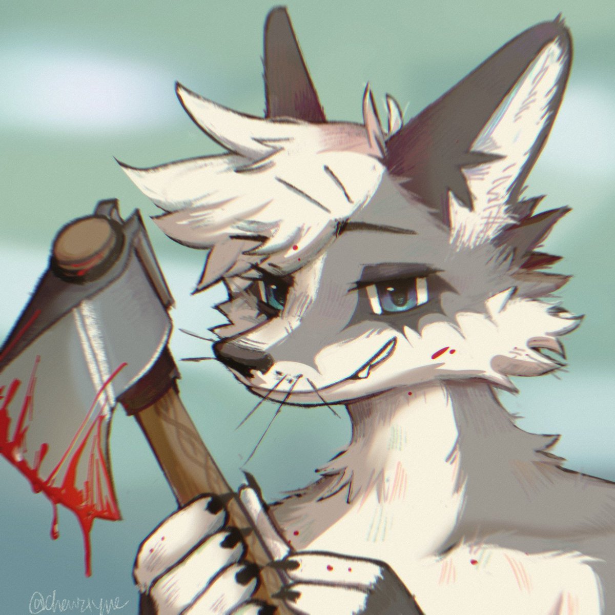 Ratt_Ladd's tweet image. He likes you so much more when you look like that~

I'm beyond in love with his design.

This amazing art is by @chewziyue.

4 years since I first commissioned her and I've watched her art evolve as her talents have grown tenfold. 
It's an honour to have so much art from her.