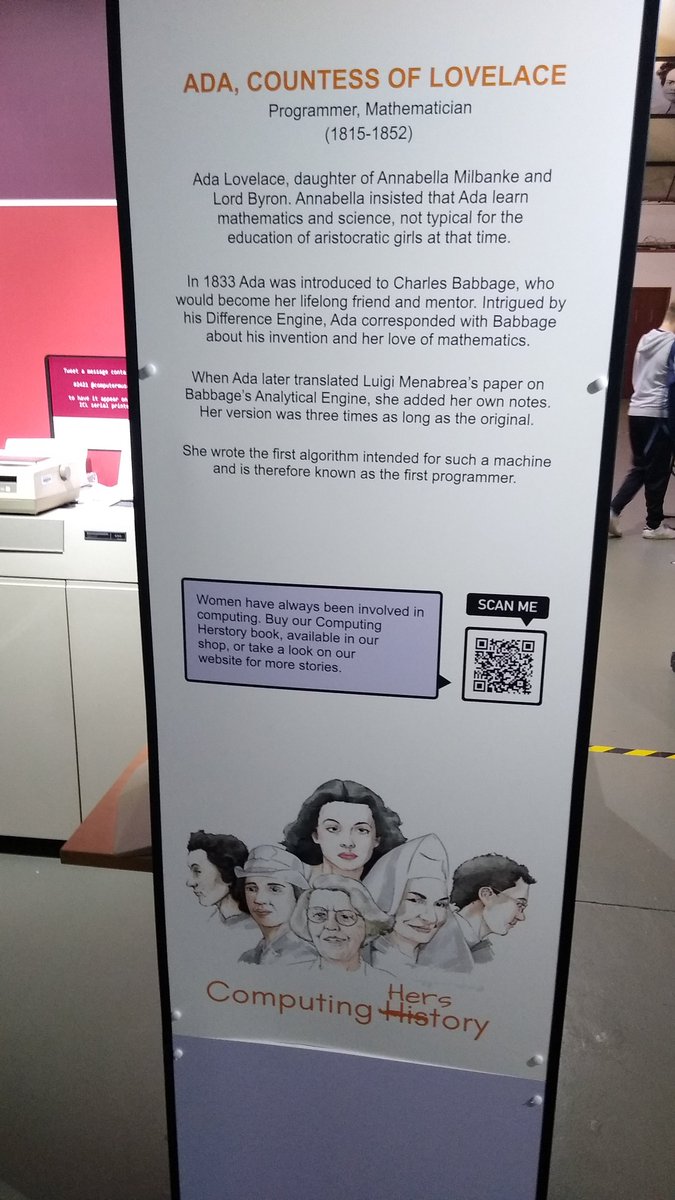 leyrer's tweet image. love what @computermuseum did in regards to #ComputingHerStory ♥️