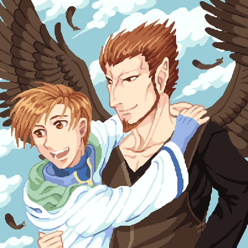 A sickly beorc who dreams of flying! UlkixRhys commission art for <a href="/Hawk_King_Eyes/">Janaff</a>. Thank you for the patience &amp; support!