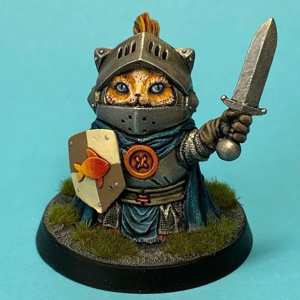 👉 A knight without fear and reproach. Meowland keeper and fish fan

📐Scale 28 mm

💰Price: $10

👍10% discount on all products in our store (Code: SB10).
Make repost and get another +10% discount . (Total 20%)
⠀
Buy: scalebro.com/miniatures/tal…… t2p.pw/mZcVRs8VNO