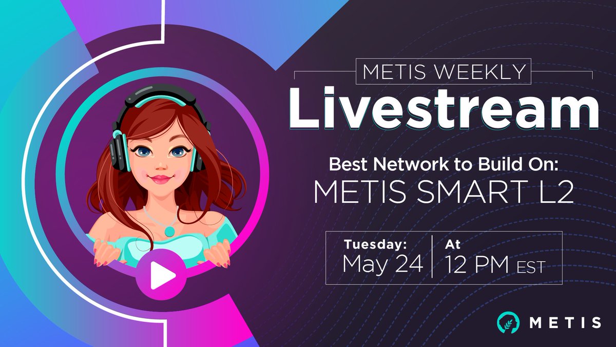 MetisL2's tweet photo. Join our weekly livestream as we announce the winners of the Metis L2 #Rollathon 2022 📽🌿

Meet the projects who won bounties in our L2 #Rollathon in partnership with @gitcoin! 🤝

Followed by Metis updates and team Q&amp;A 🌿

Live now! 👇
https://t.co/ULRxVlRlFQ https://t.co/dUCTUrA9GI