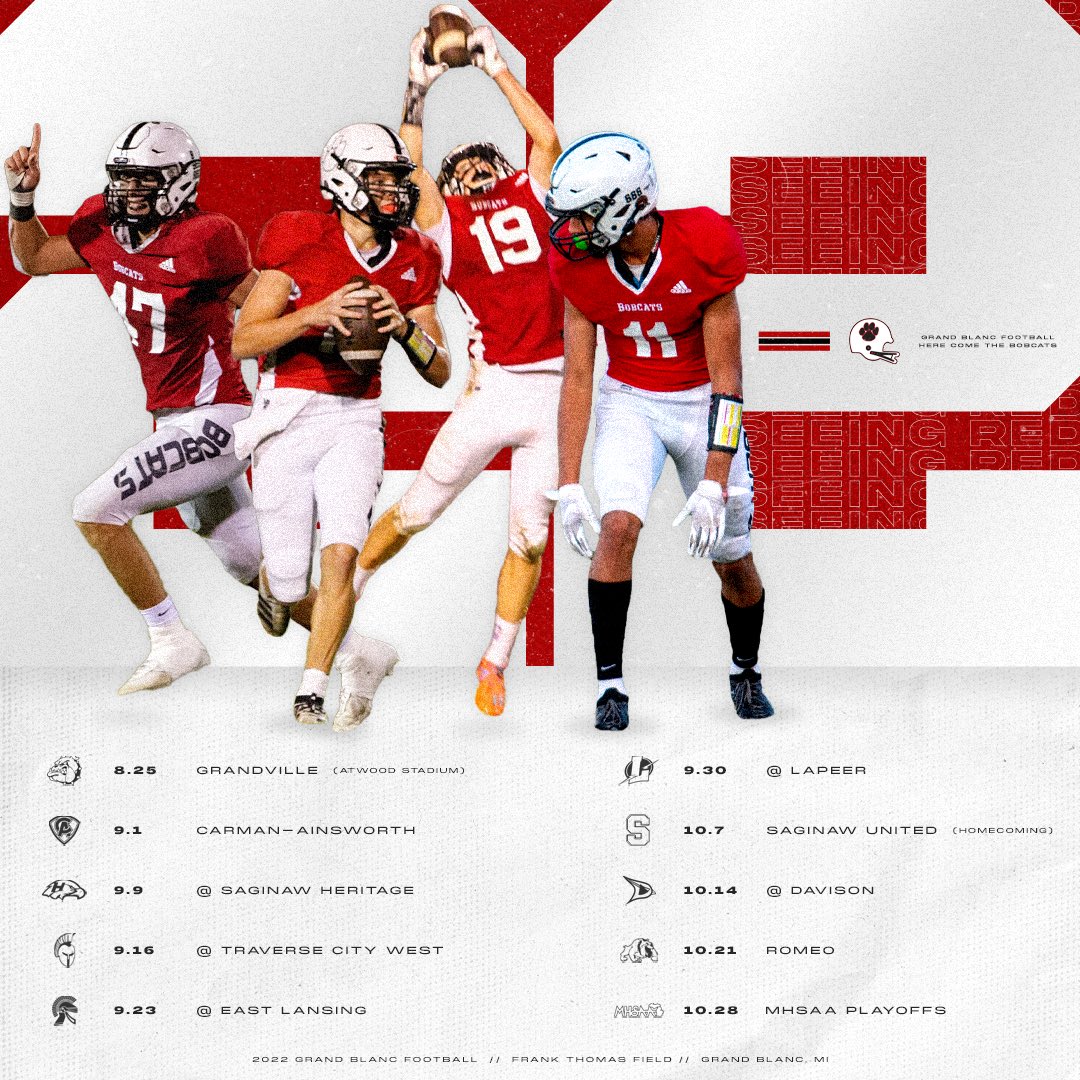 GrandBlancFB's tweet photo. S E E I N G  R E D  🐾  🏈
🟥🟥🟥🟥🟥🟥🟥🟥 https://t.co/SQFrBOeesl