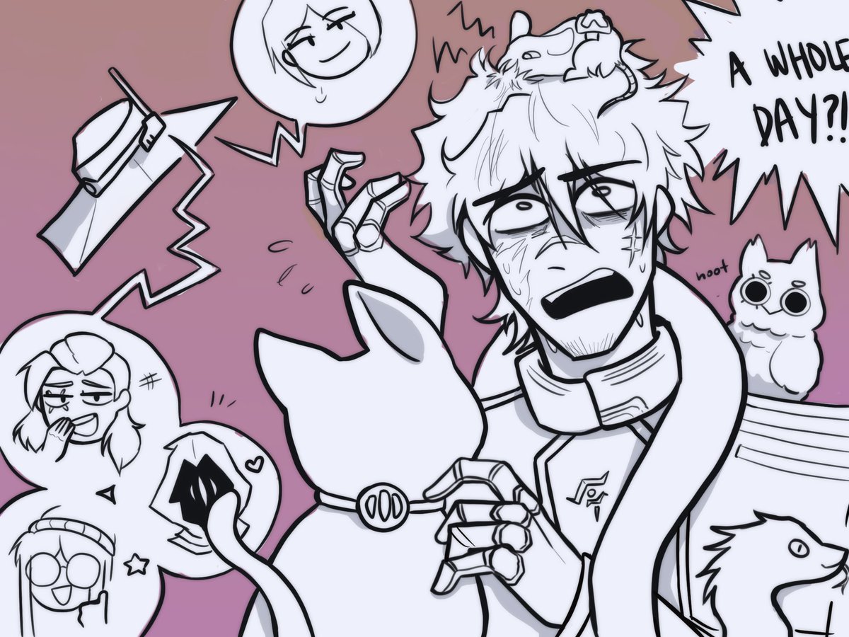 Banonkles's tweet photo. Day 1 - they left him alone in the base to take care of their pets for a day so now he’s once again losing his shit #CypherArtWeek2022 #cyphertwt https://t.co/mhHhWMgFlL