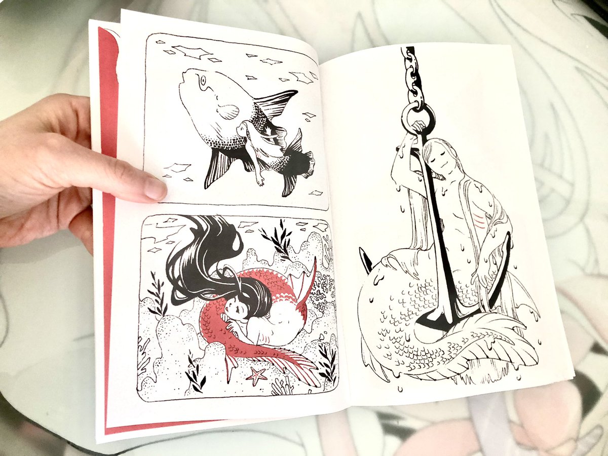 orca prints available in two sizes
8.5x11 &amp; 11x14

original marker art also for sale

mermay book is 
-4.25x8.5in
-31 illus on 14pgs
-colour foldout of 31st illustration

check it out here: https://t.co/BsYKVmC3FR 