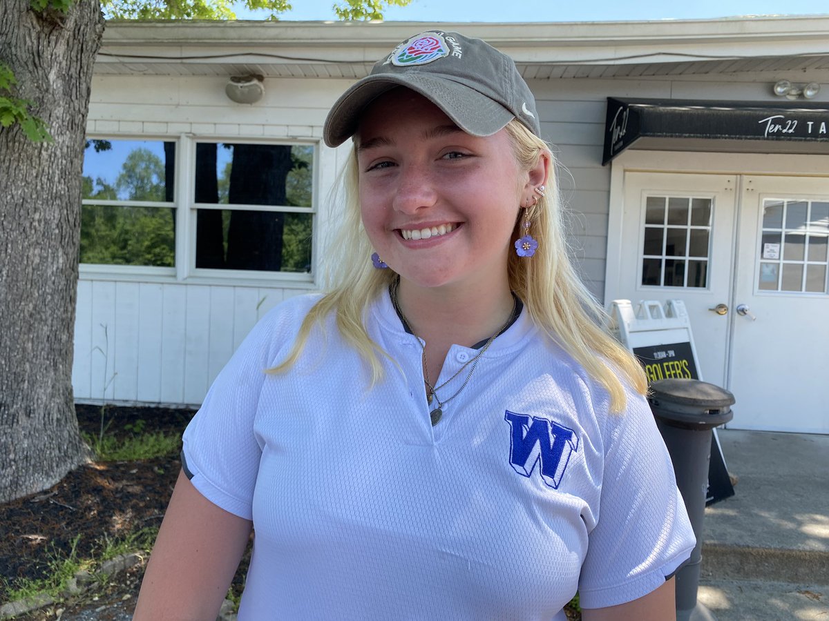 Williamstown’s Raleigh Leighton successfully defended her Tri-County Conference golf title by shooting a nine-hole 44.