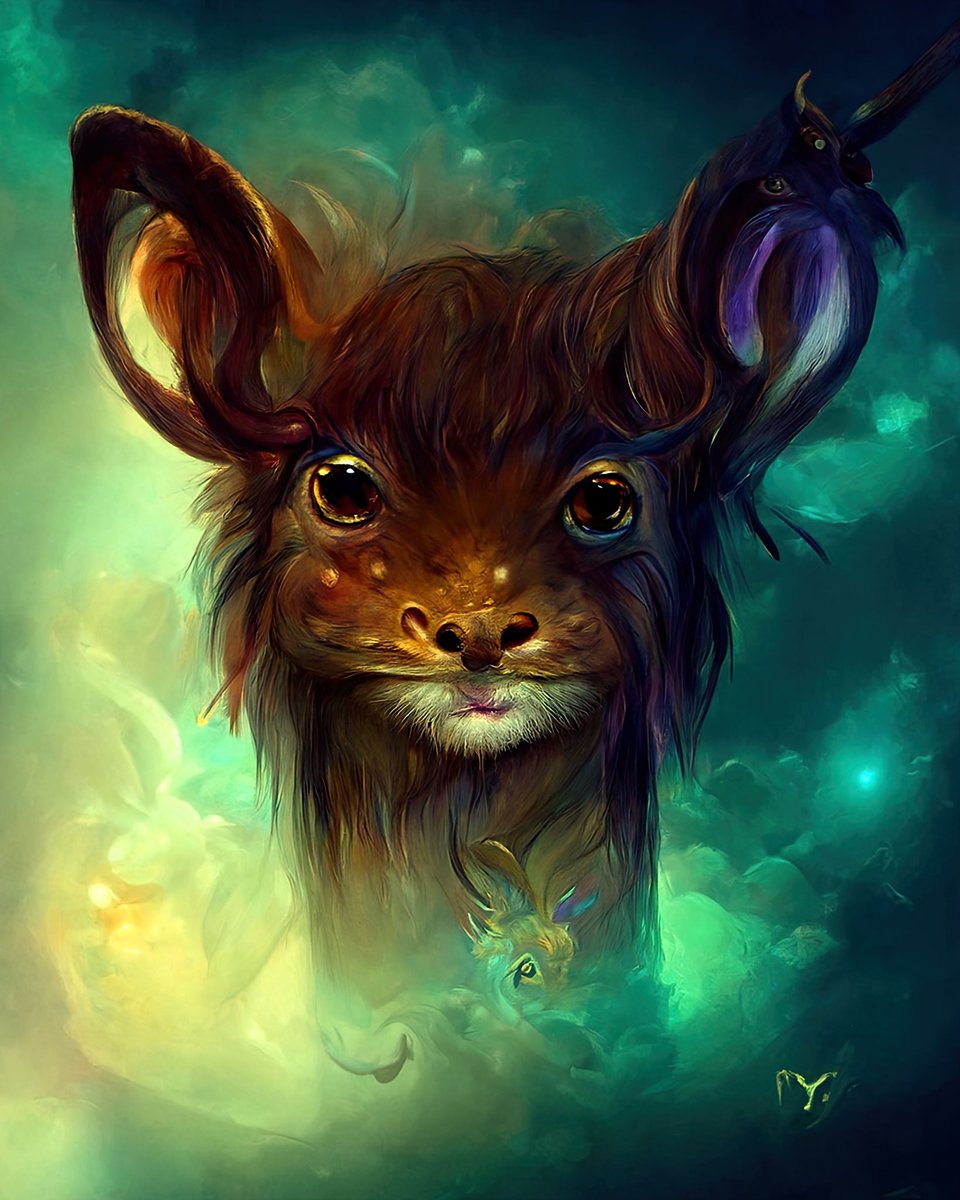 goupil_ai_art's tweet photo. Magic creature of the day!
#fantasyportrait #fantasticcreature #aigeneratedart #discodiffusion #magicanimal #aiart #digitalpainting https://t.co/h6Tqw3JCII