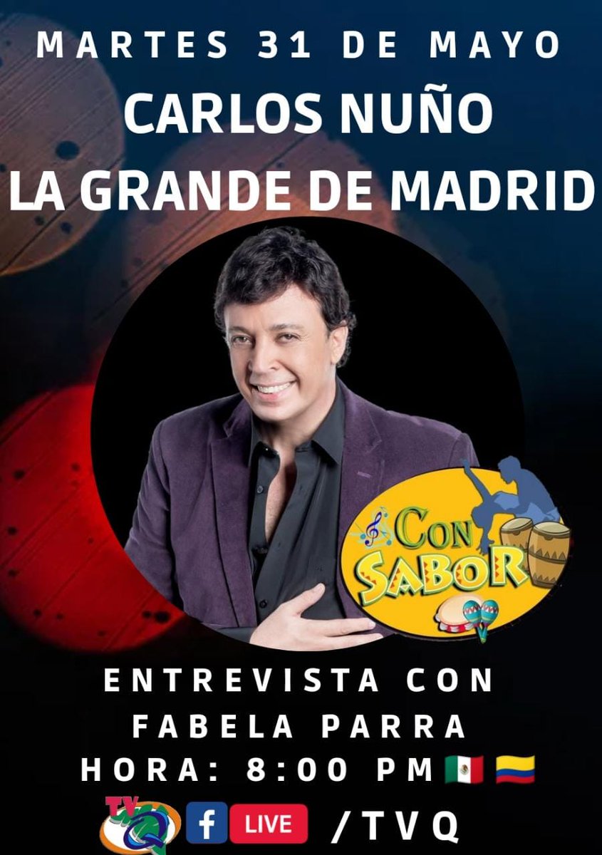 Hoy en vivo no te lo pierdas desde MÉXICO 
Carlos Nuño presenta Pobre Diablo.
facebook.com/TvqMex/