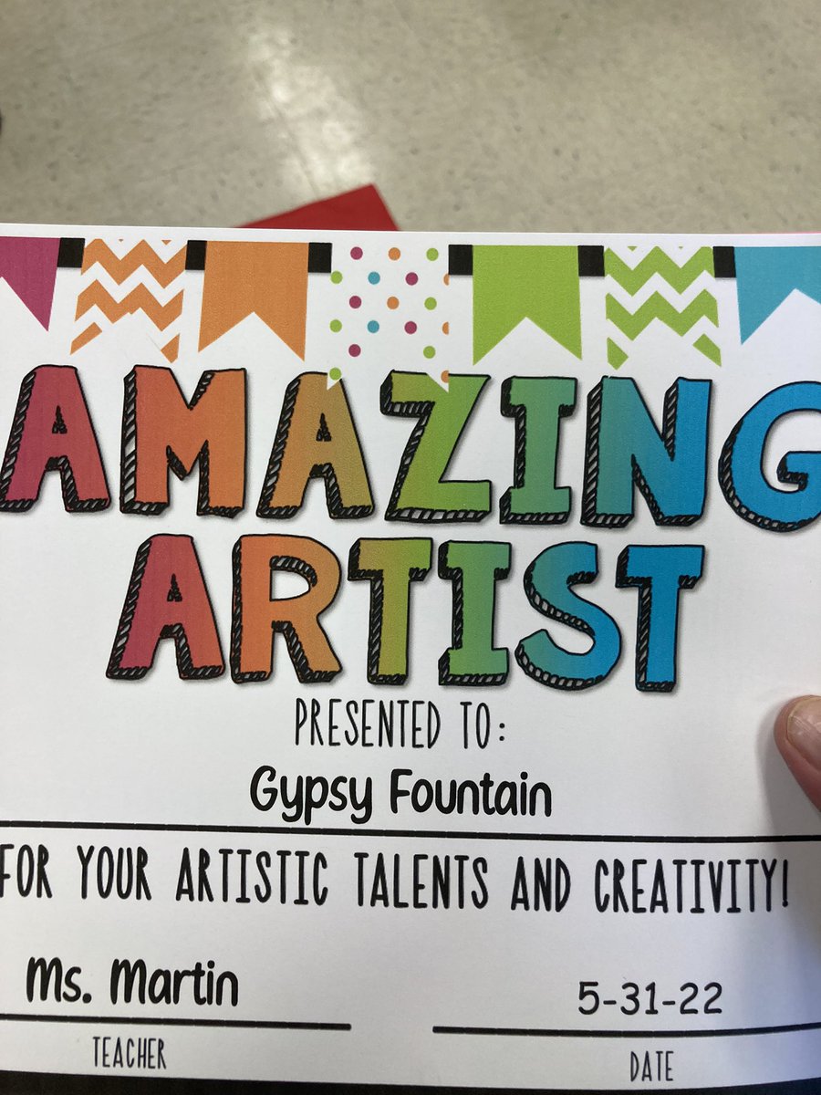 FountainCartoon's tweet photo. BREAKING NEWS!
My daughter, creator of #RobotBee and other hits, just won this award at school: https://t.co/nqO41COmQW