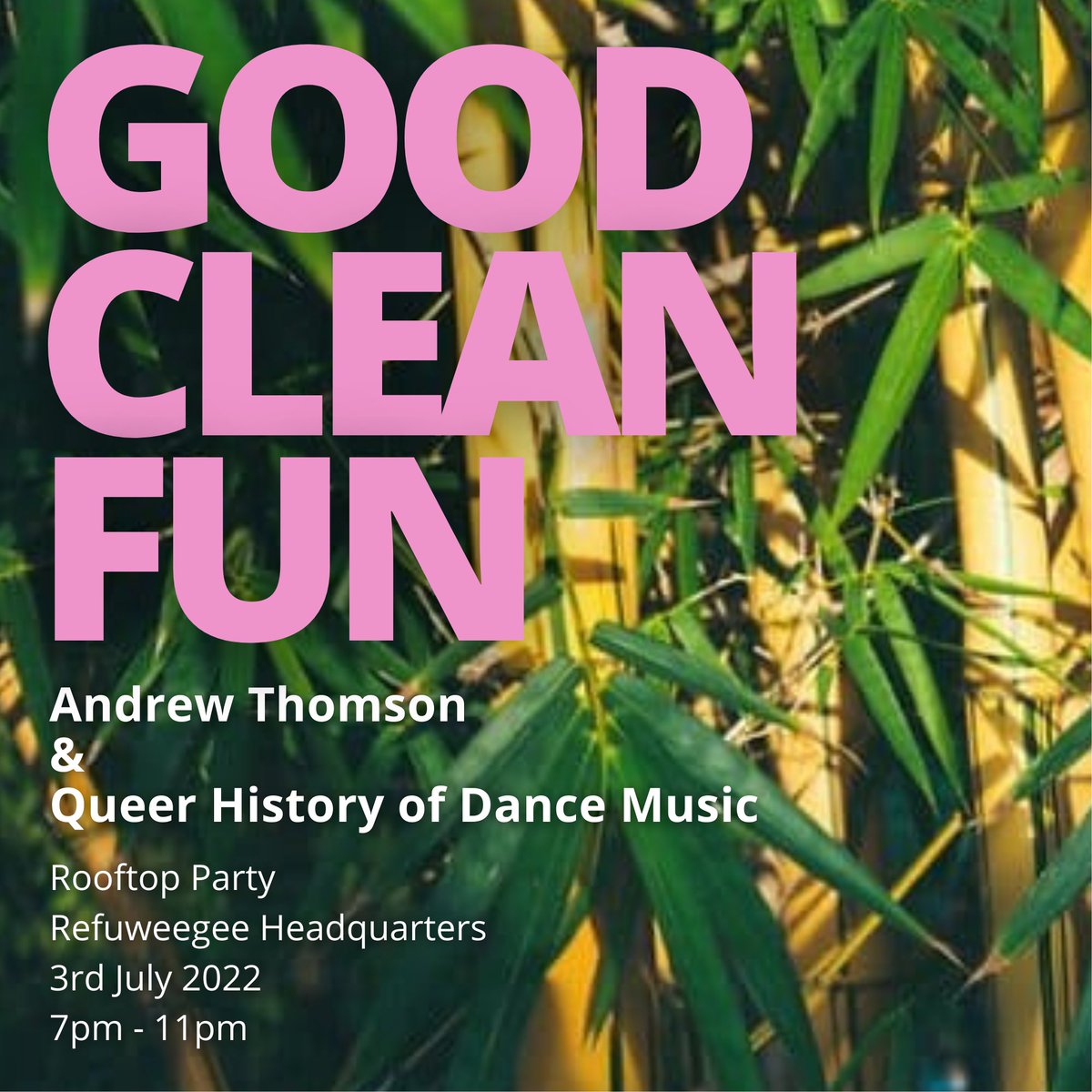 Good Clean Fun (@_goodcleanfun) on Twitter photo For our next sober party <a href="/Refuweegee/">Refuweegee 🧡</a> are letting us party on their roof :D
buytickets.at/goodcleanfun/7… For our next sober party <a href="/Refuweegee/">Refuweegee 🧡</a> are letting us party on their roof :D
buytickets.at/goodcleanfun/7…