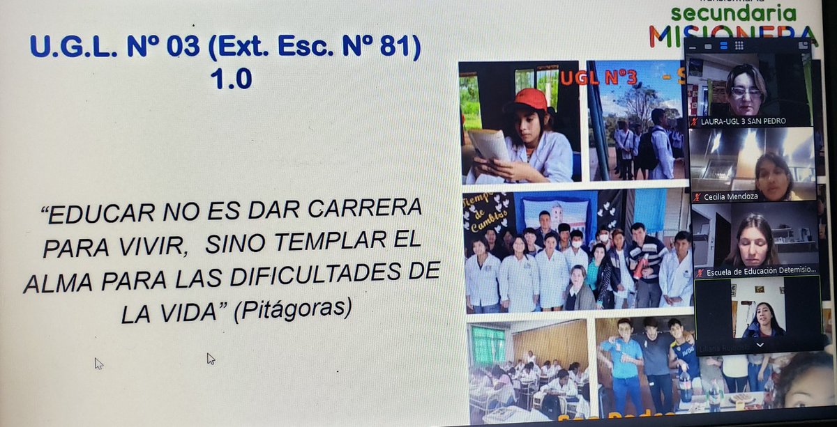Laura_Noremberg's tweet photo. Por la Mañana #UGL3 San Pedro
Participando de la 2da Cohorte #Capacitacion Transformar la Secundaria Misionera #2022
Importante Desafio 💪
@misioneseduca @miguel_sedoff @linares_cielo @arivas7 @CGEMisiones @Estelatavares14 https://t.co/5XJNTRyscP