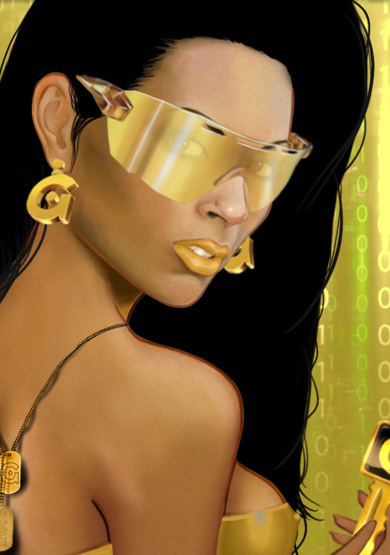 RogueBunnies eth On Twitter Renee Tenison s Gold Genesis 1 1 NFT Is 